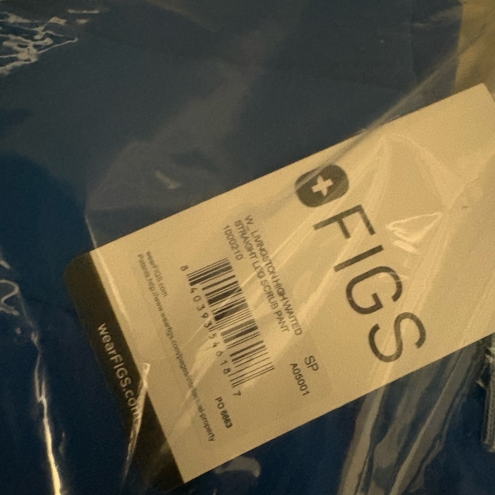 NWT FIGS High Waisted Livingston Basic Scrub Pants - Picture 3 of 3